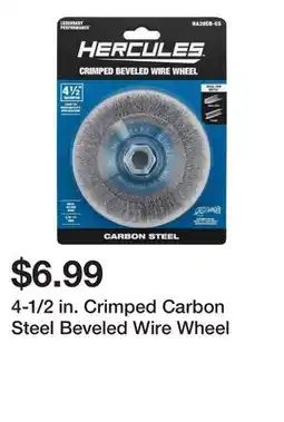 Harbor Freight Tools 4-1/2 in. Crimped Carbon Steel Beveled Wire Wheel offer
