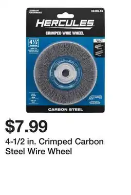 Harbor Freight Tools 4-1/2 in. Crimped Carbon Steel Wire Wheel offer