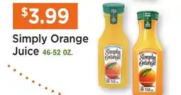 Heinen's Simply Orange Juice offer