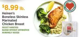 Heinen's Heinen's Boneless Skinless Marinated Chicken Breast offer