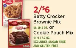 Heinen's Betty Crocker Brownie Mix 16-19.1 OZ. or Cookie Pouch Mix 11.9-17.7 OZ offer