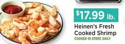 Heinen's Heinen's Fresh Cooked Shrimp offer