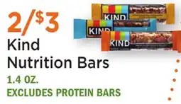 Heinen's Kind Nutrition Bars offer