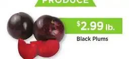 Heinen's Black Plums offer