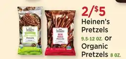 Heinen's Heinen's Pretzels 9.5-12 OZ. or Organic Pretzels 8 OZ offer