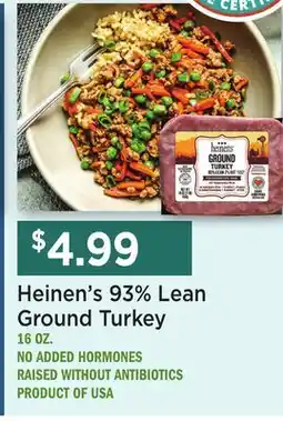 Heinen's Heinen's 93% Lean Ground Turkey offer