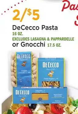 Heinen's DeCecco Pasta 16 OZ. or Gnocchi 17.5 OZ offer
