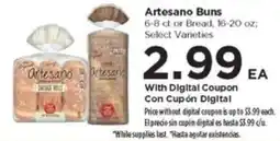 Food 4 Less Artesano Buns offer
