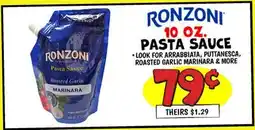 Ollie's RONZONI PASTA SAUCE offer
