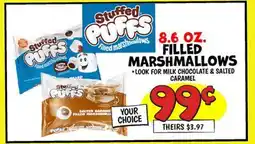 Ollie's STUFFED PUFFS FILLED MARSHMALLOWS offer