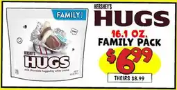 Ollie's HERSHEY'S HUGS 16.1 OZ. FAMILY PACK offer