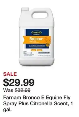 Tractor Supply Company Farnam Bronco E Equine Fly Spray Plus Citronella Scent, 1 gal offer