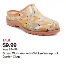 Tractor Supply Company GroundWork Women's Chicken Waterproof Garden Clogs offer