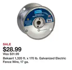 Tractor Supply Company Bekaert 1,320 ft. x 170 lb. Galvanized Electric Fence Wire, 17 ga offer