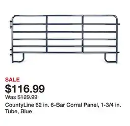 Tractor Supply Company CountyLine 62 in. 6-Bar Corral Panel, 1-3/4 in. Tube, Blue offer