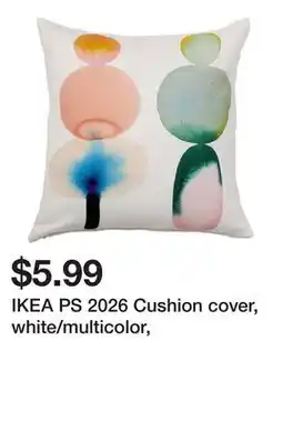 Ikea IKEA PS 2026 Cushion cover, white/multicolor offer