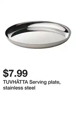 Ikea TUVHÄTTA Serving plate, stainless steel offer