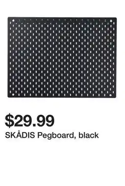 Ikea SKÃ…DIS Pegboard, black offer