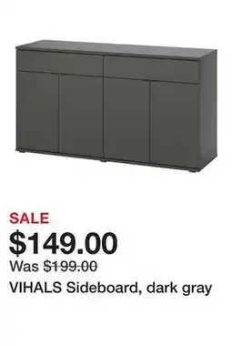 Ikea VIHALS Sideboard, dark gray offer