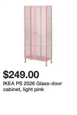 Ikea IKEA PS 2026 Glass-door cabinet, light pink offer