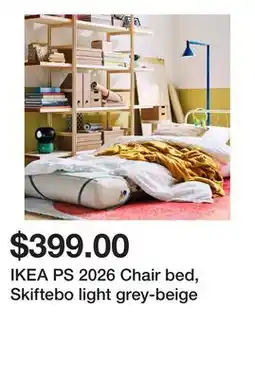 Ikea IKEA PS 2026 Chair bed, Skiftebo light grey-beige offer