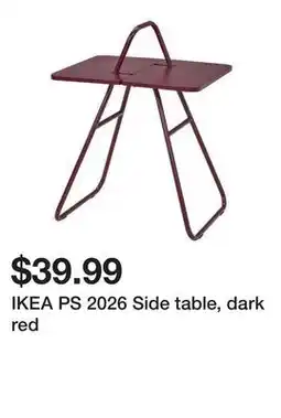 Ikea IKEA PS 2026 Side table, dark red offer