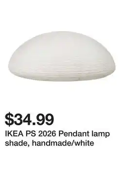 Ikea IKEA PS 2026 Pendant lamp shade, handmade/white offer