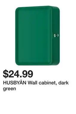 Ikea HUSBYÅN Wall cabinet, dark green offer