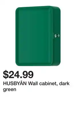 Ikea HUSBYÅN Wall cabinet, dark green offer