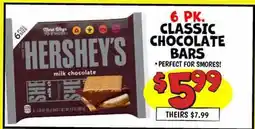 Ollie's 6 PK. CLASSIC CHOCOLATE BARS offer