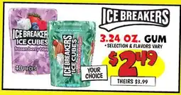 Ollie's 3.24 OZ. ICE BREAKERS GUM offer