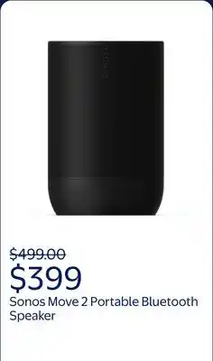 Walmart Sonos Move 2 Portable Bluetooth Smart Speaker offer