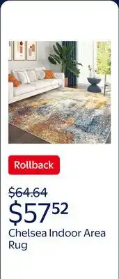 Walmart Chelsea Contemporary Abstract 5'3'' x 7'3'' Multicolor Polypropylene Indoor Area Rug, 5' x 7' offer