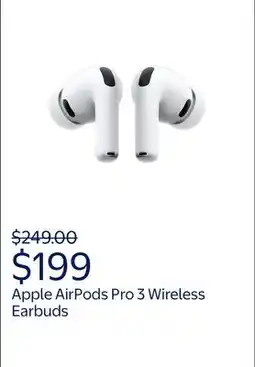 Walmart Apple AirPods Pro 3 offer