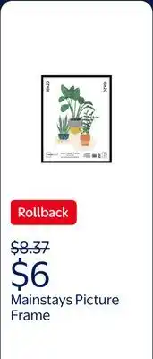 Walmart Mainstays – 16x20 Picture Frame – Black Flat Profile Wall Photo Frame offer