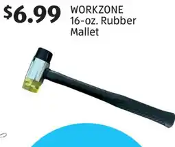 Aldi WORKZONE 16-oz. Rubber Mallet offer