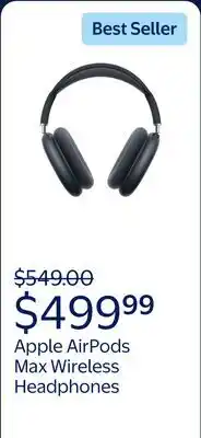 Walmart Apple AirPods Max (USB-C) - Midnight offer
