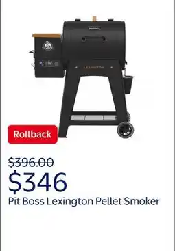 Walmart Pit Boss Pellet Smoker, Lexington 500 Square inch Wood Fired Pellet Grill, Onyx Series offer