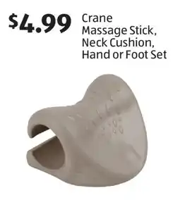 Aldi Crane Massage Stick, Neck Cushion, Hand or Foot Set offer