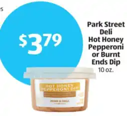 Aldi Park Street Deli Hot Honey Pepperoni or Burnt Ends Dip offer