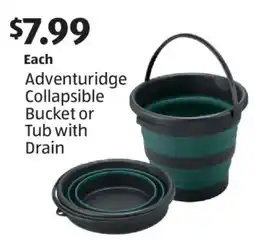 Aldi Adventuridge Collapsible Bucket or Tub with Drain offer