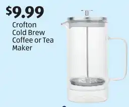 Aldi Crofton Cold Brew Coffee or Tea Maker offer