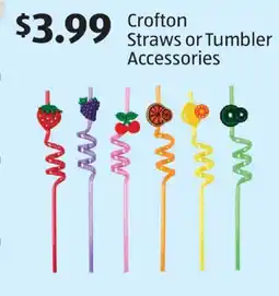 Aldi Crofton Straws or Tumbler Accessories offer