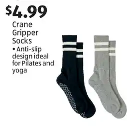 Aldi Crane Gripper Socks offer
