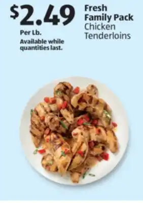 Aldi Fresh Family Pack Chicken Tenderloins offer
