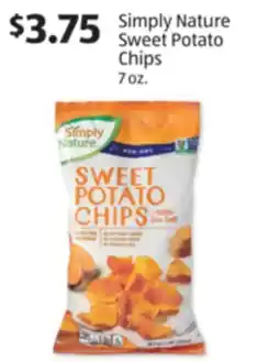Aldi Simply Nature Sweet Potato Chips offer