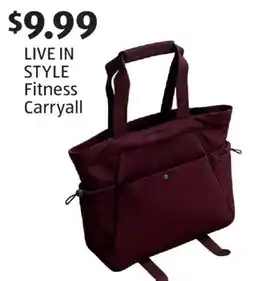 Aldi LIVE IN STYLE Fitness Carryall offer