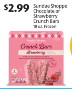 Aldi Sundae Shoppe Chocolate or Strawberry Crunch Bars offer