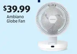 Aldi Ambiano Globe Fan offer