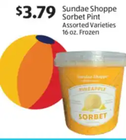 Aldi Sundae Shoppe Sorbet Pint offer